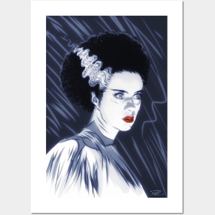 Elsa Lanchester - An illustration by Paul Cemmick Posters and Art